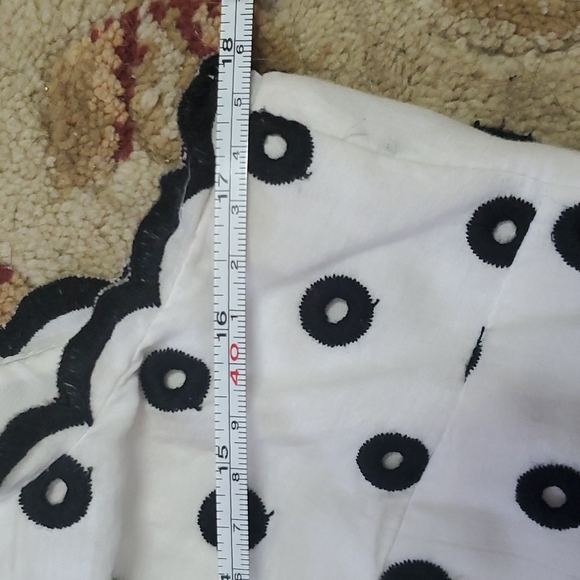 🗝 Taylor White/Black Cotton Spring Summer Dress vintage style - Picture 9 of 14